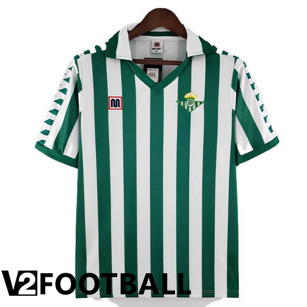 Real Betis Retro Home Shirts Green White 1982-1985