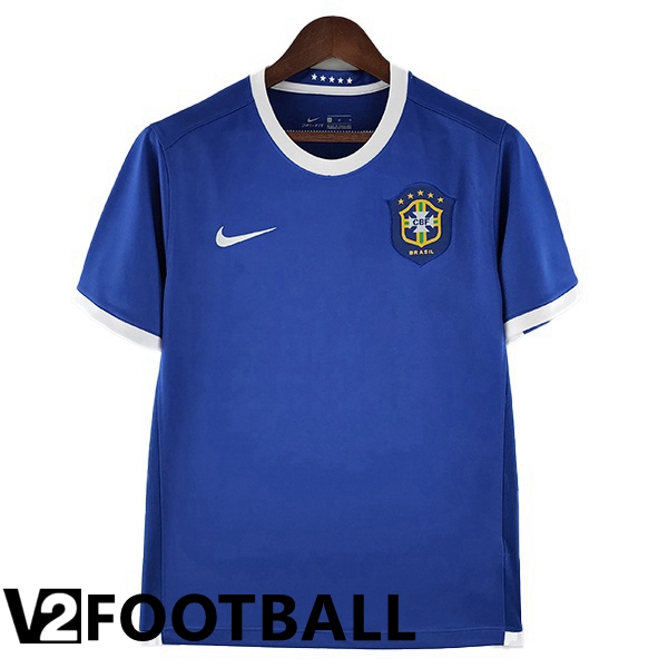 Brazil Retro Away Shirts Blue 2006