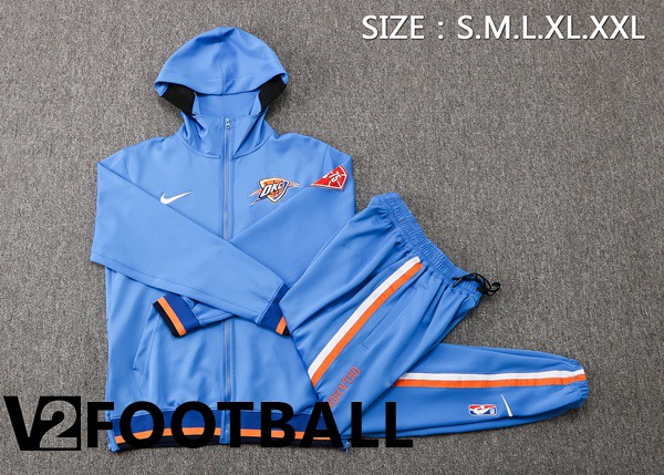 NBA Oklahoma City Thunder Training Jacket Suit Blue 2022/2023