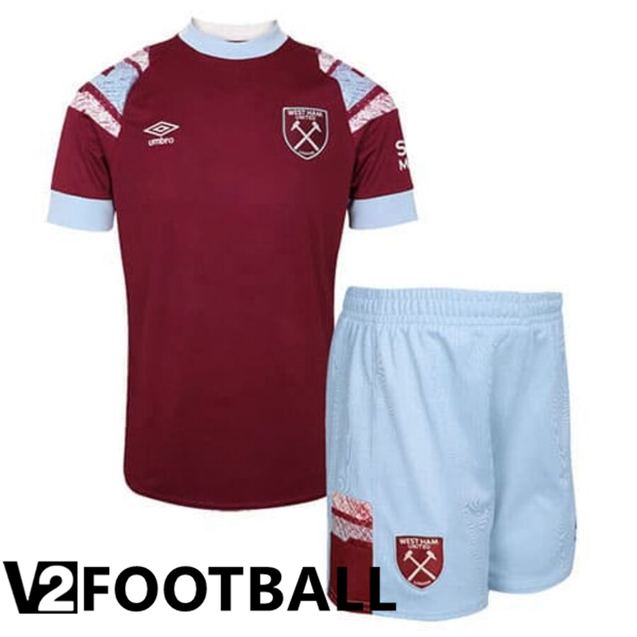 West Ham Kids Home Shirts 2022/2023