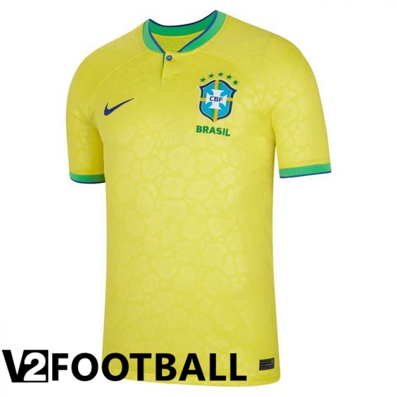 Brazil Home Shirts (Shorts + Sock) World Cup 2022