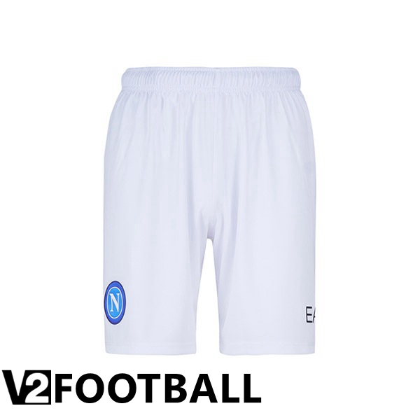 SSC Napoli Soccer Shorts Away White 2022/2023