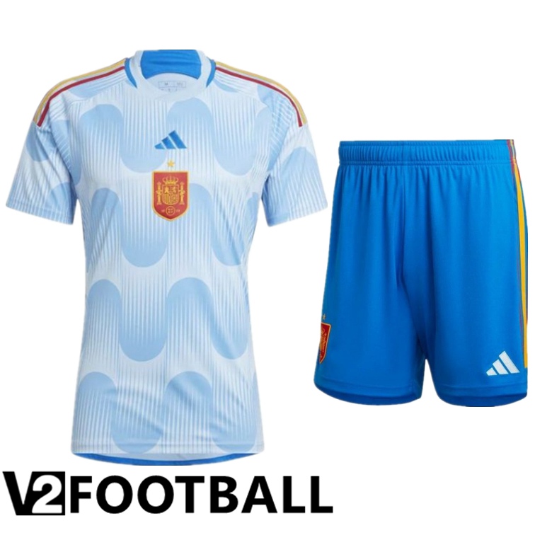 Spain Away Shirts + Shorts World Cup 2022