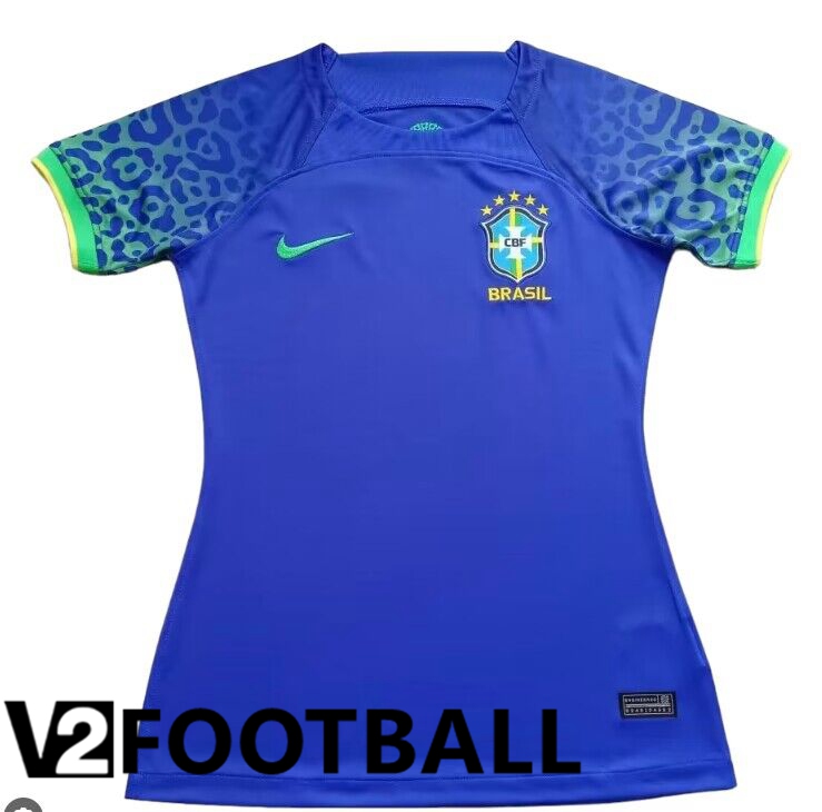 Brazil Womens Away Shirts Blue 2023/2023